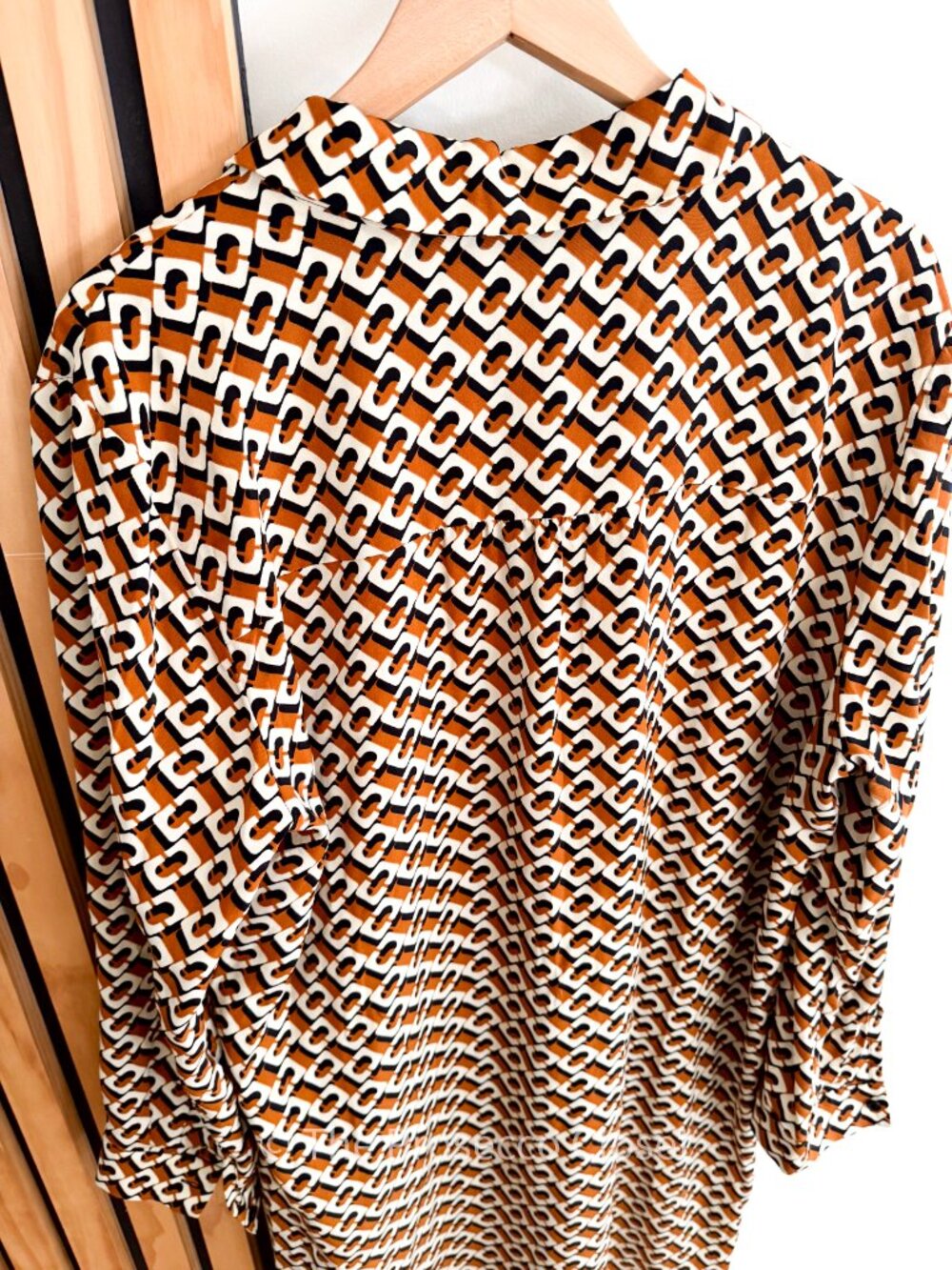 NWT *flawed* Diane Von Furstenberg DVF 100% Silk Button Dress (XL) - Picture 8 of 8